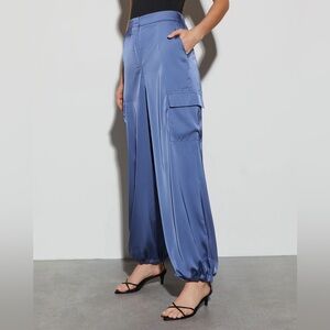 Women's Blue Wide-Leg Pants